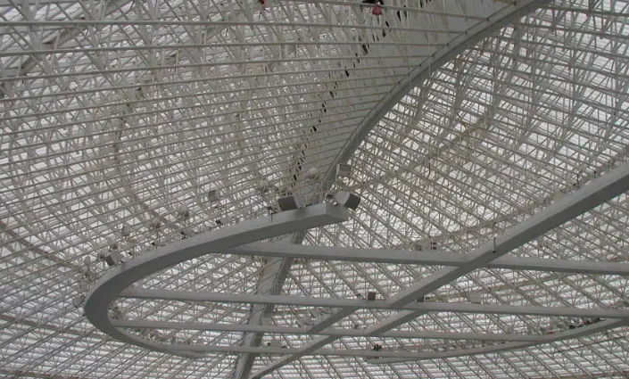 江山水泥厂网架安装